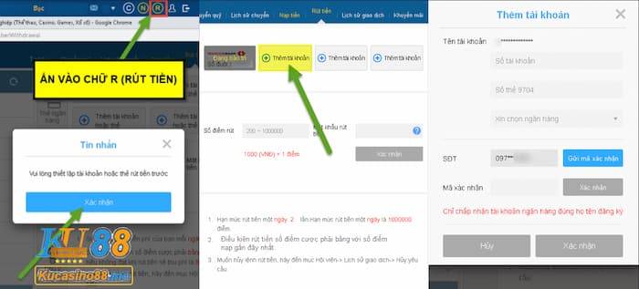 Rút tiền Ku Casino